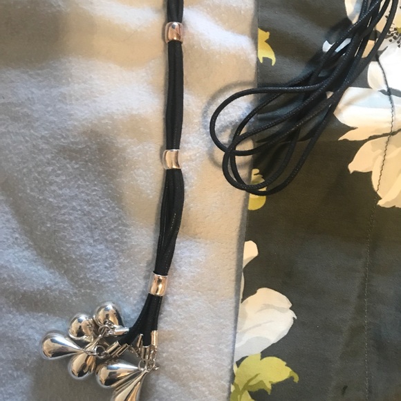 Robert Lee Morris SS & leather adjustable necklace - Picture 3 of 7